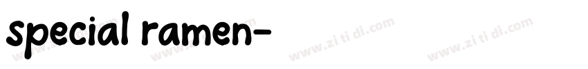 special ramen字体转换